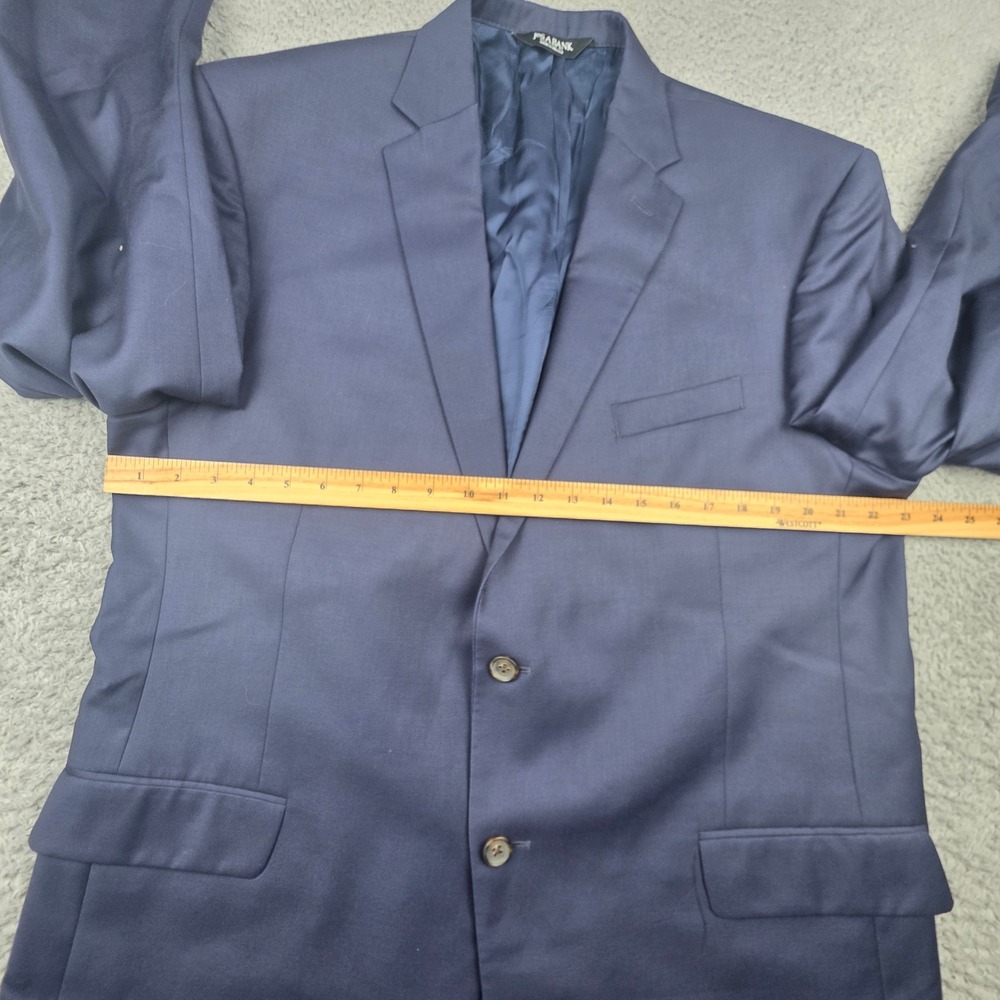 Jos. A. Bank Blazer Mens 46L Navy Blue Gatsby 100% Wool 2-Button Sport Coat - Picture 3 of 16